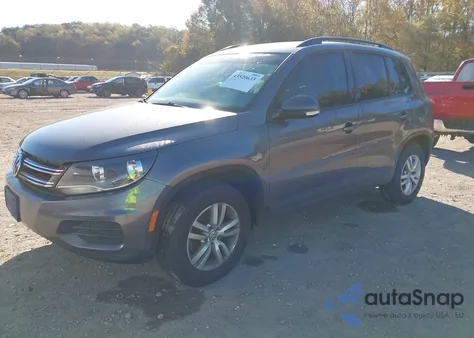 2016 Volkswagen Tiguan S из США, поврежденный, VIN WVGBV7AX4GW028594